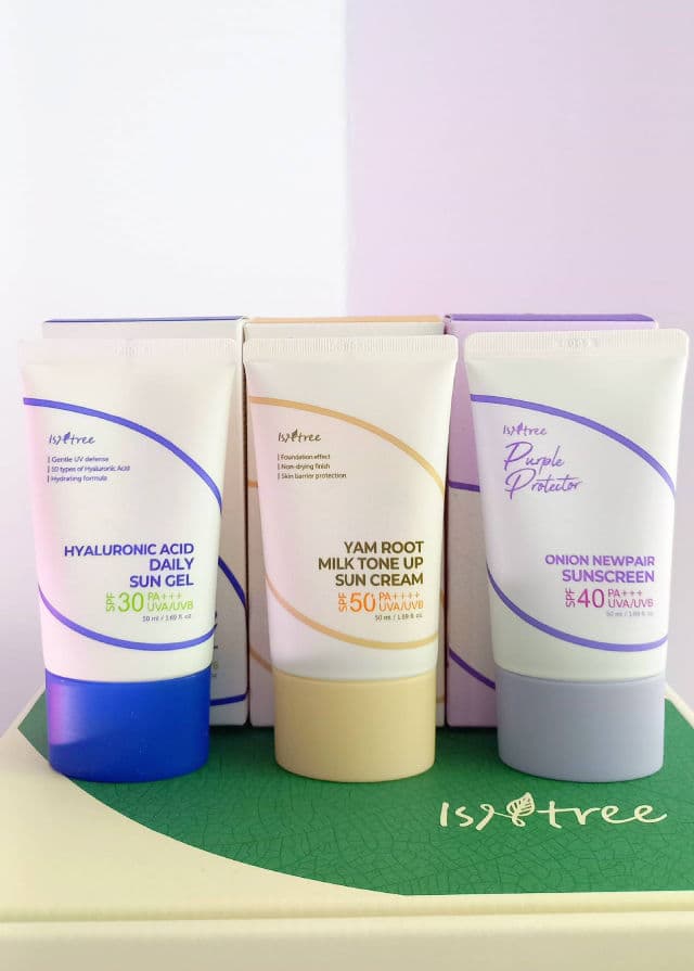 ISNTREE Yam Root Milk Tone Up Sun Cream SPF50+ PA++++ review photo by nrsollehan
