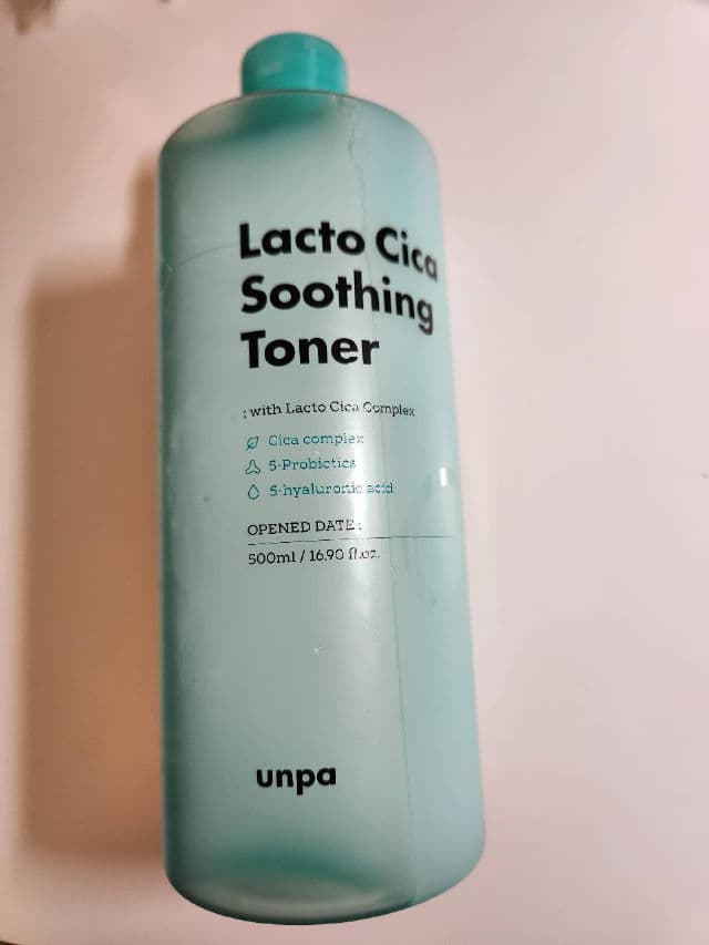Unpa Lacto Cica Soothing Toner review photo by happymukbo