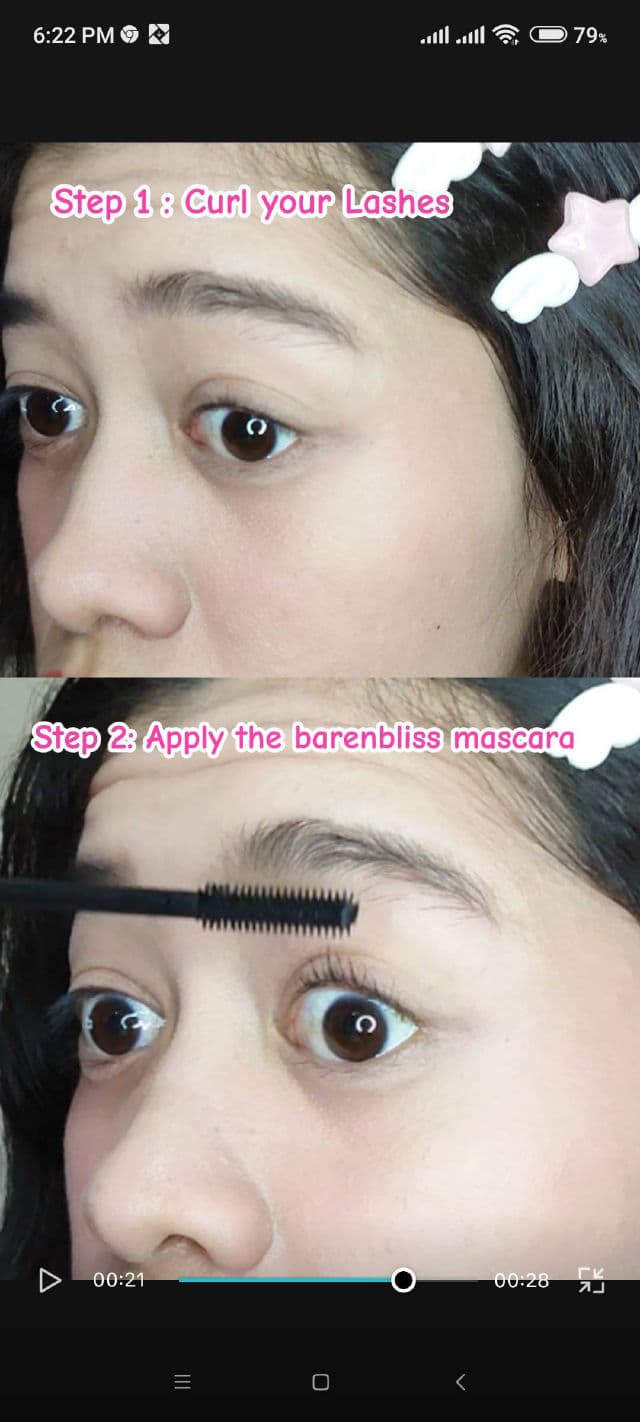 Barenbliss Roll to Volume Mascara review photo by Koemigee