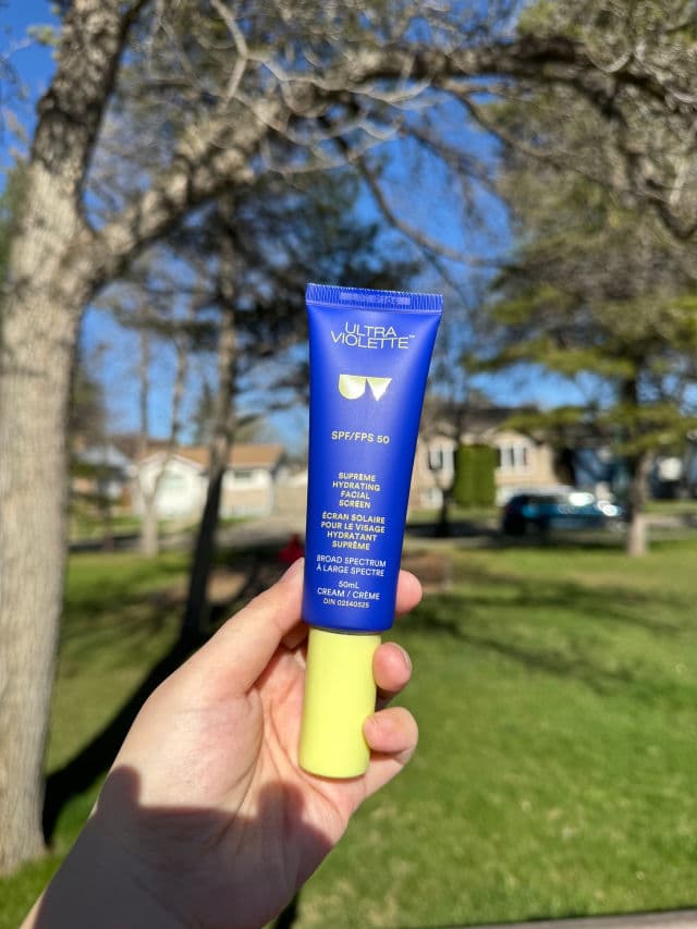 Ultra Violette Supreme Screen SPF 50+ Hydrating Facial Sunscreen review photo by Elise Katrina