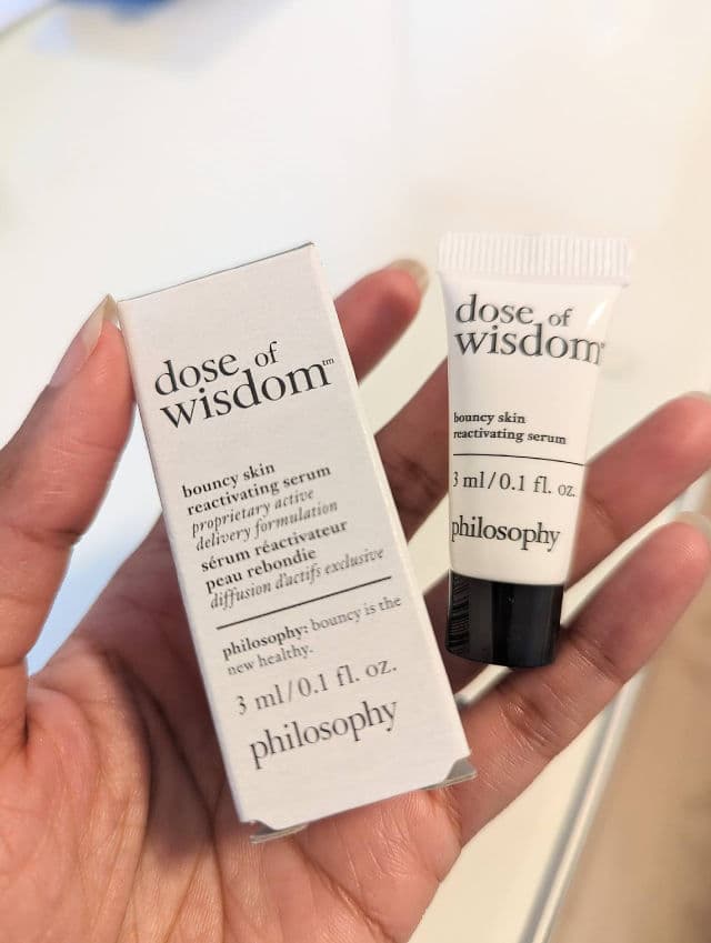 philosophy Dose of Wisdom Bouncy Skin Reactivating Serum review photo by Alyjo