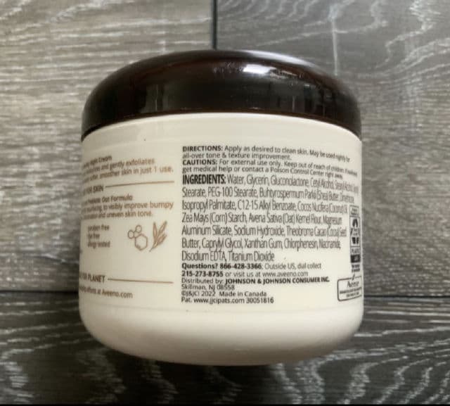 Aveeno Tone + Texture Gentle Renewing Night Cream review photo by mirandasong