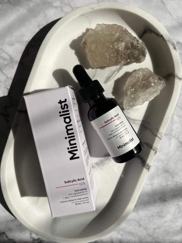Minimalist Salicylic Acid 02% review photo by Tinalovesskincare