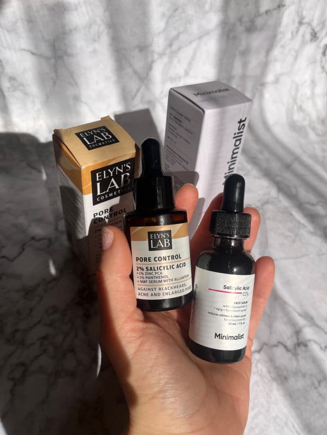 Minimalist Salicylic Acid 02% review photo by Tinalovesskincare