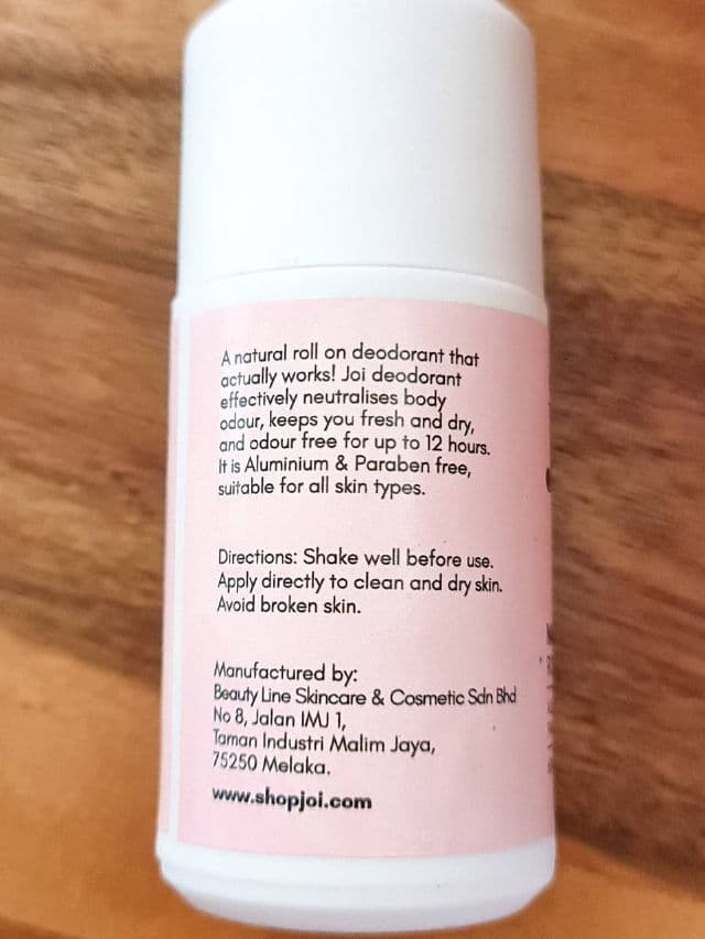 joi Rose & Geranium Natural Deodorant review photo by Evergarden