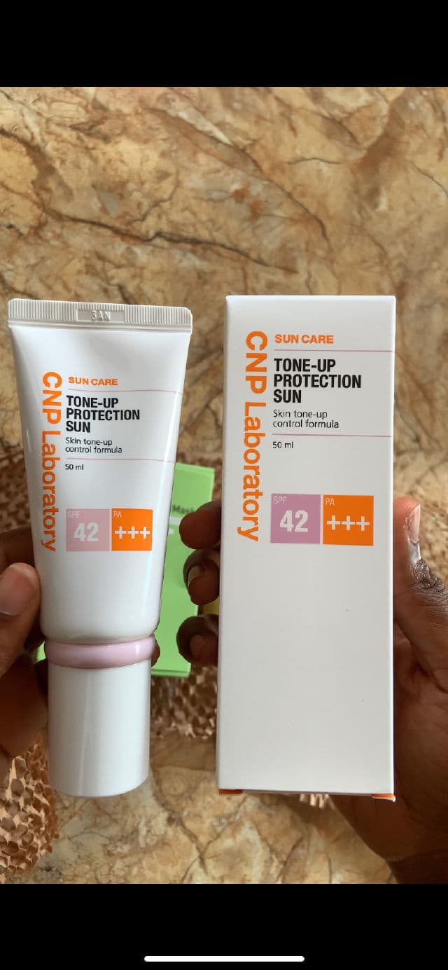 CNP Laboratory Tone Up Protection Sun SPF42 PA+++ review photo by Oreoluwa