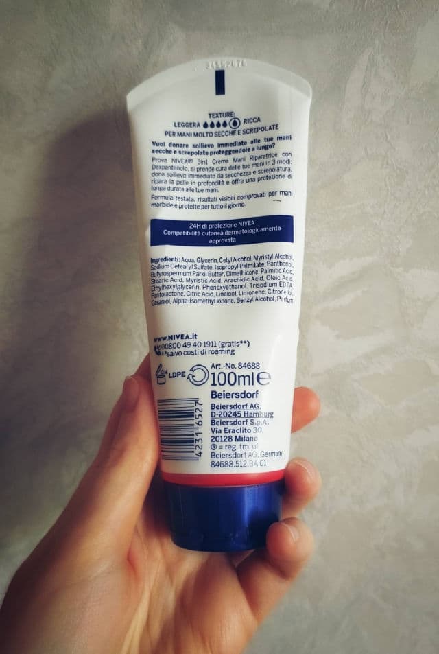 Nivea Crema Mani 3in1 Riparatrice review photo by PickyMickys