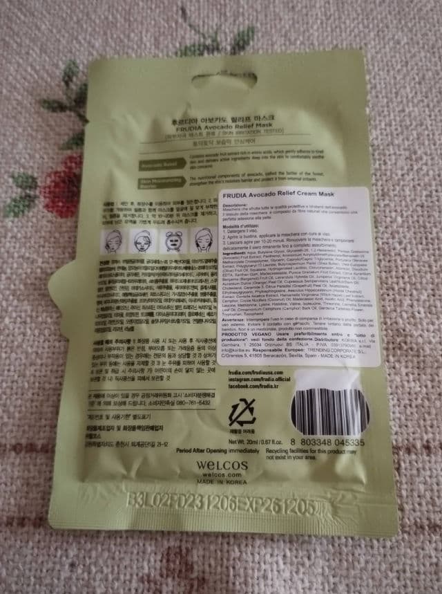 Frudia Avocado Relief Cream Mask review photo by PickyMickys