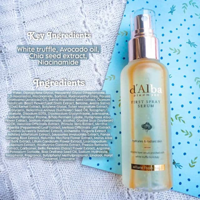 D' Alba Piedmont White Truffle First Spray Serum review photo by MissJazzy