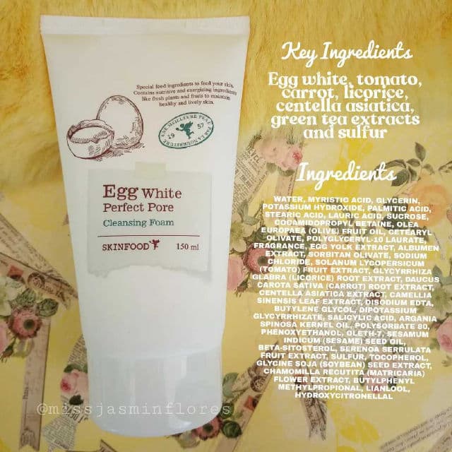 SKINFOOD Egg White Perfect Pore Cleansing Foam review photo by MissJazzy