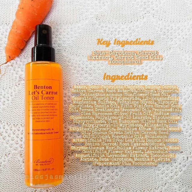 BENTON Let's Carrot Oil Toner review photo by MissJazzy