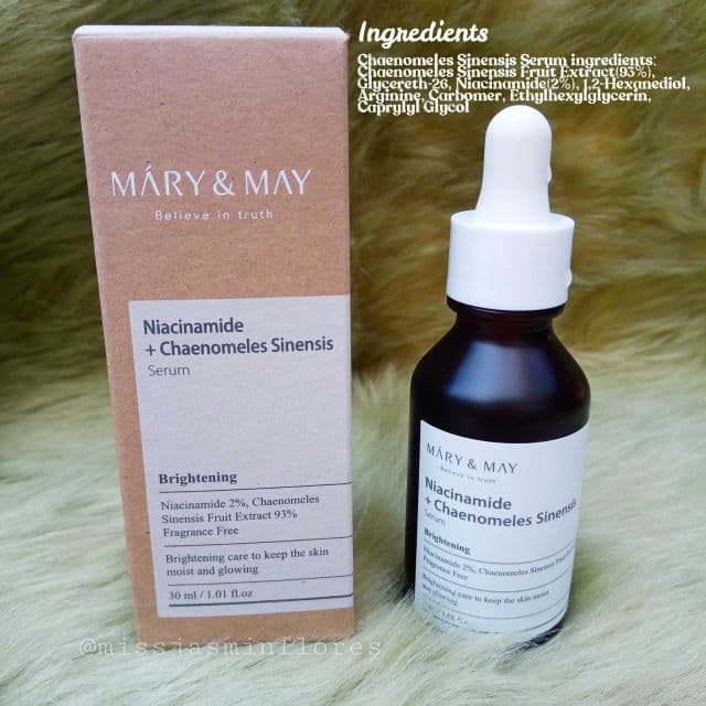 Mary&May Niacinamide + Chaenomeles Sinensis Serum review photo by MissJazzy