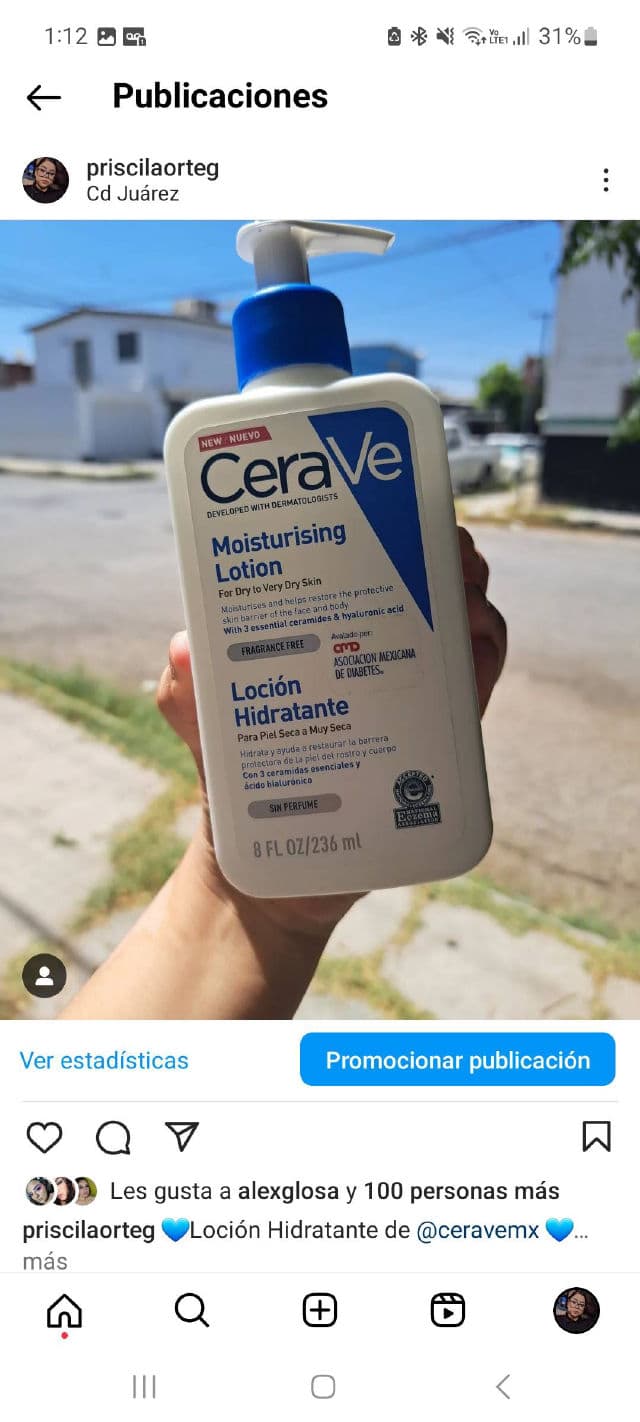 CeraVe Moisturising Lotion review photo by priscilaorteg
