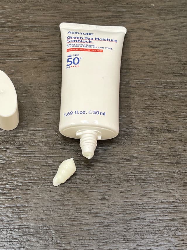 ASIS-TOBE Green Tea Moisture Sunblock SPF 50+ PA++++ review photo by JustMsJ
