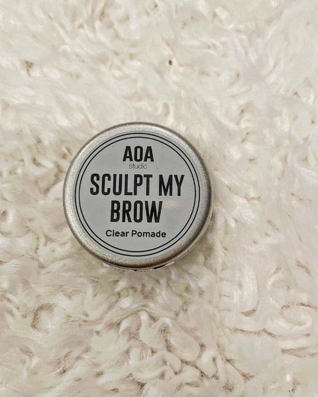 AOA Studio Sculpt My Brow Clear Pomade review photo by stylishselections
