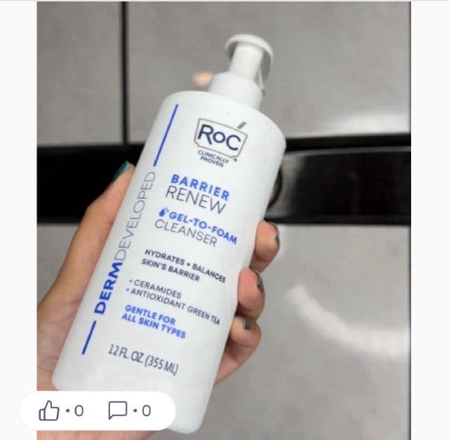 RoC Barrier Renew Gel-to-Foam Cleanser review photo by rbkdevelasco
