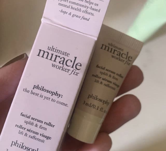 philosophy Ultimate Miracle Worker Fix Facial Serum Roller Uplift & Firm review photo by rbkdevelasco