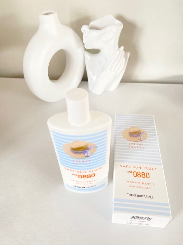 THANK YOU FARMER Safe Sun Fluid Age 0880 SPF50 + PA++++ review photo by Vinoreview