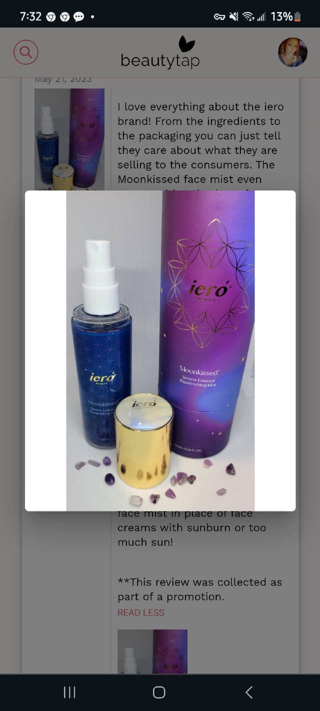 Iero Beauty Moonkissed Radiant Moisture Restorative Emulsion review photo by DaniLee