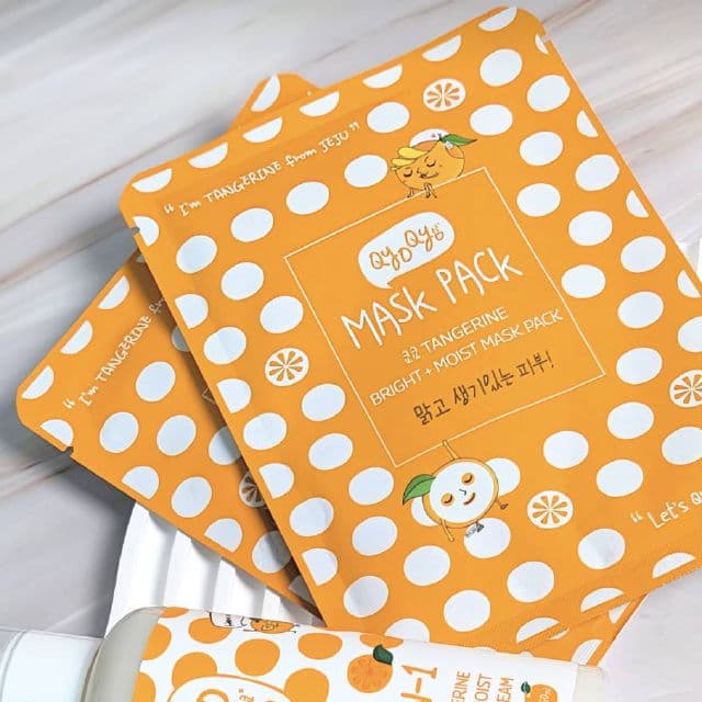 Qyo Qyo Tangerine Bright and Moist Mask Sheet Pack review photo by cozycritique