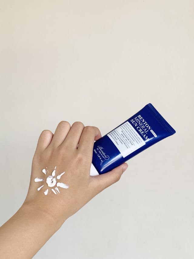 BENTON Mineral Sun Cream SPF50+/PA++++ review photo by nyannieee