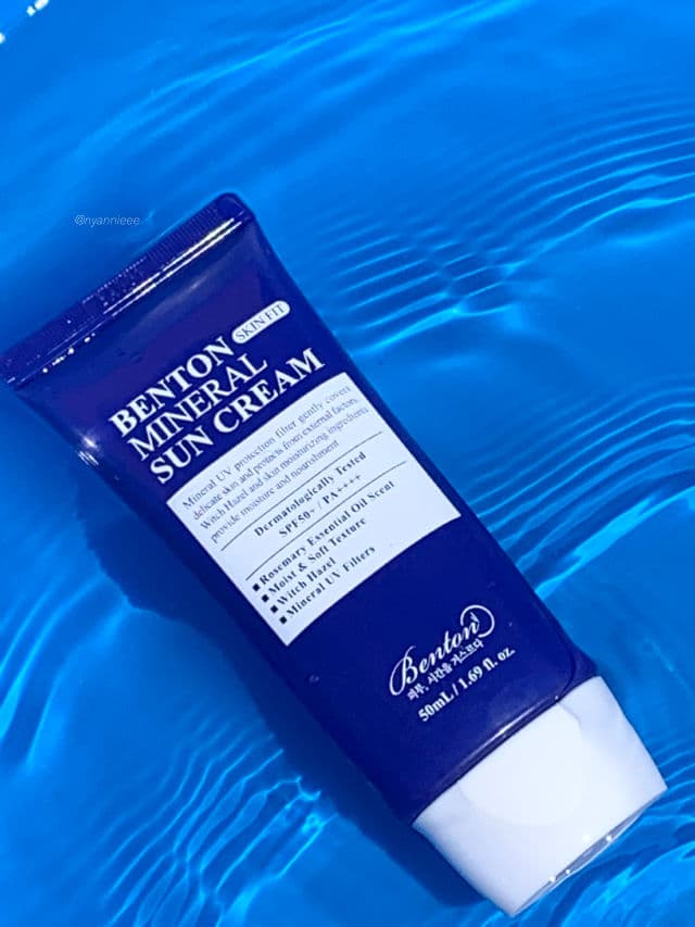 BENTON Mineral Sun Cream SPF50+/PA++++ review photo by nyannieee
