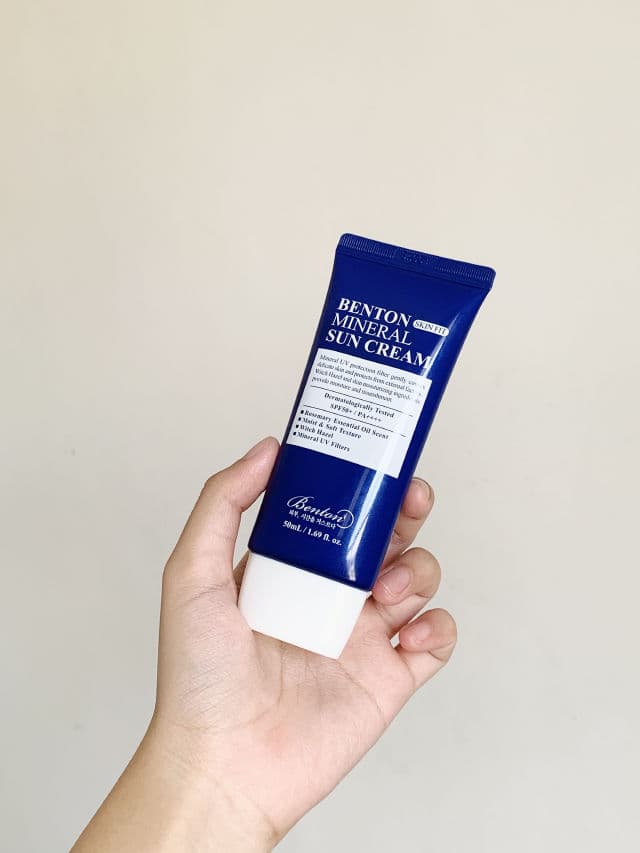 BENTON Mineral Sun Cream SPF50+/PA++++ review photo by nyannieee