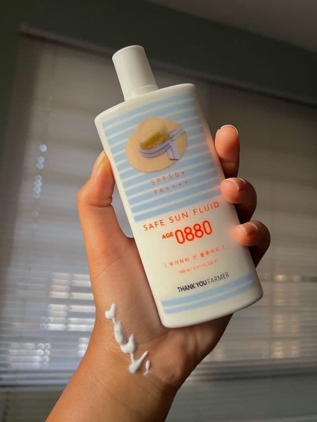 THANK YOU FARMER Safe Sun Fluid Age 0880 SPF50 + PA++++ review photo by nicoletejedaa