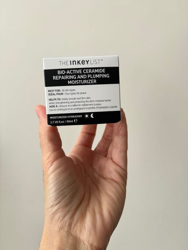 The Inkey List Bio-Active Ceramide Repairing and Plumping Moisturizer review photo by Debs245