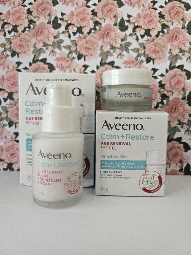 Aveeno Calm + Restore Age Renewal Eye Gel review photo by TimeyxWimey