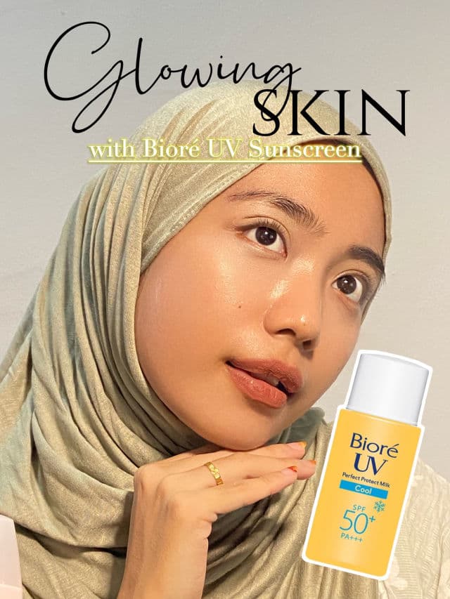 Biore UV Sunscreen Perfect Protect Milk Cool SPF50+ PA+++ review photo by zaa026