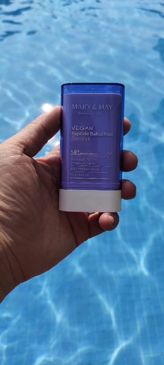Mary&May Vegan Peptide Bakuchiol Sun Stick SPF50+ PA++++ review photo by viviwidjaja07