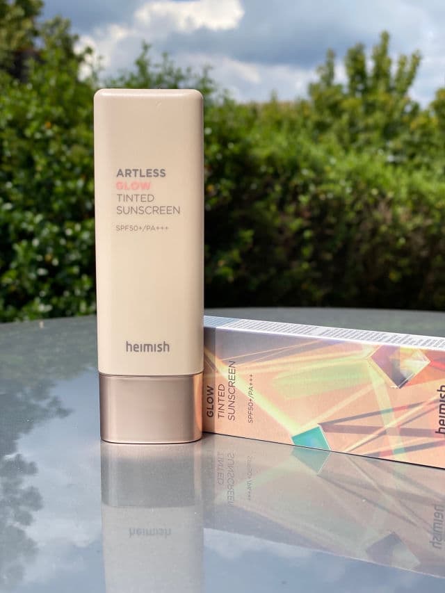 Heimish Artless Glow Tinted Sunscreen SPF50+ PA+++ review photo by maryamtalha