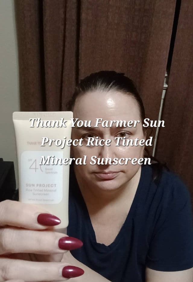 THANK YOU FARMER Sun Project Rice Tinted Mineral Sunscreen SPF40 review photo by Jolivares1717