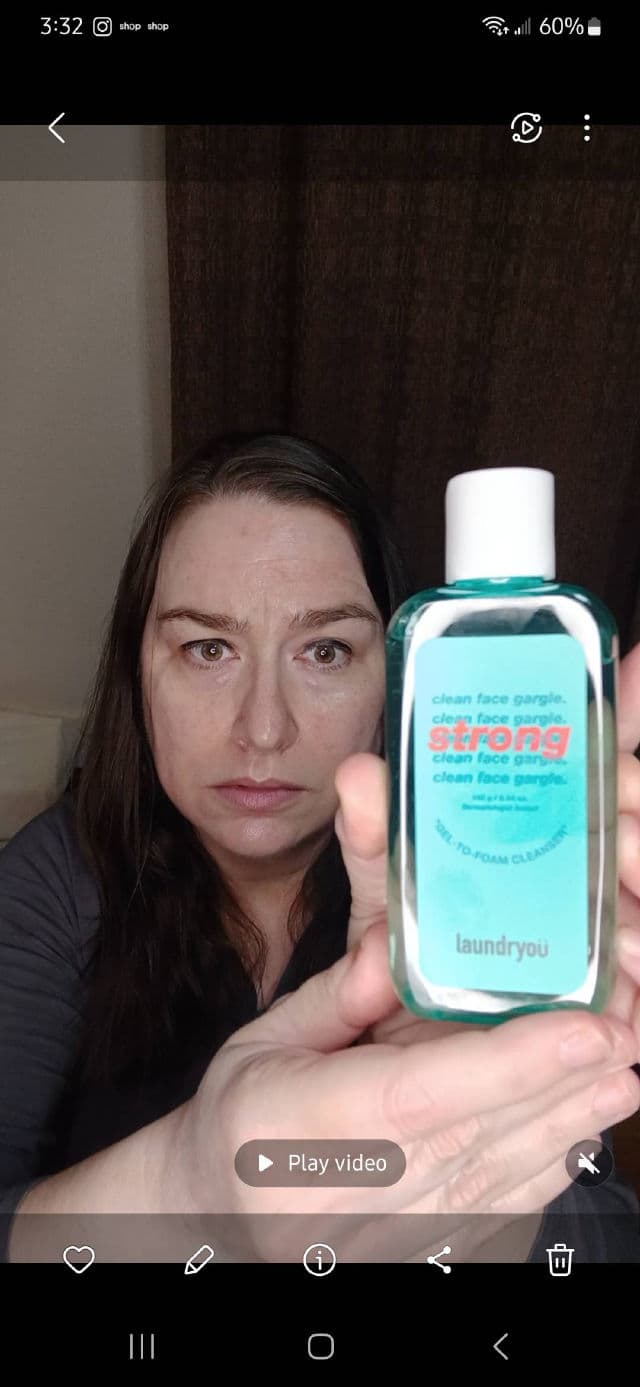 Laundryou Clean Face Gargle Gel-to-Foam Cleanser Strong review photo by Jolivares1717