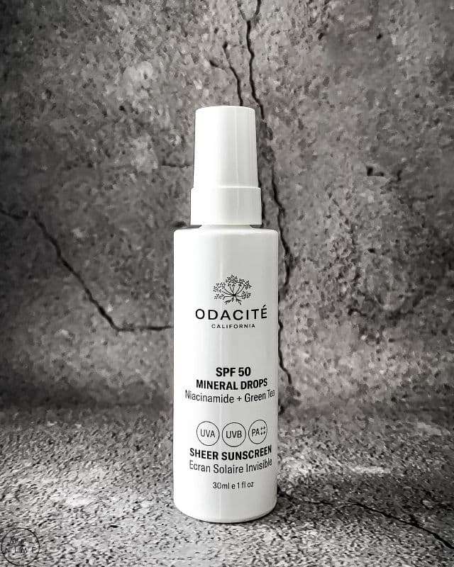 Odacite Skincare Mineral Drops Niacinamide + Green Tea SPF 50 Sheer Sunscreen review photo by MsNIMF