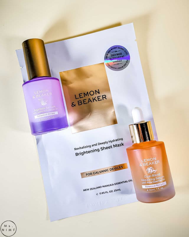 Lemon & Beaker Galvanic Brightening Sheet Mask review photo by MsNIMF