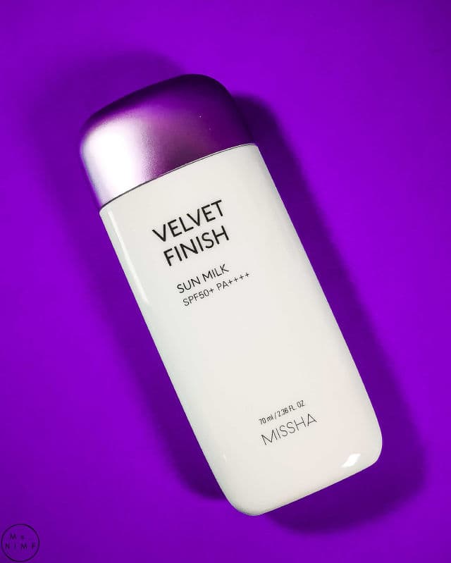 MISSHA Velvet Finish Sun Milk SPF50+ PA++++ review photo by MsNIMF