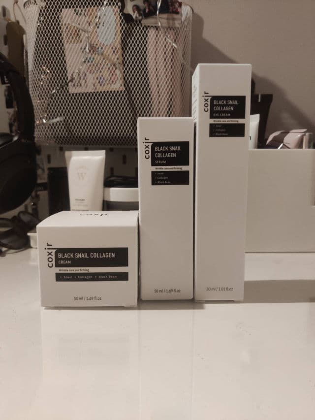 Coxir Black Snail Collagen Cream review photo by skinwithmadsx