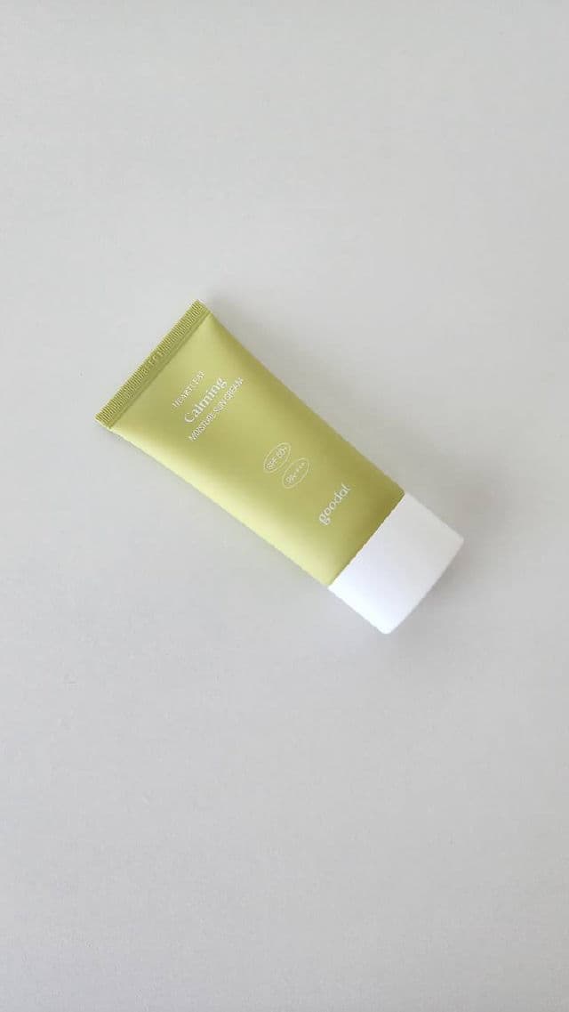 GOODAL Heartleaf Calming Sun Cream SPF50+ PA++++ review photo by Annpops
