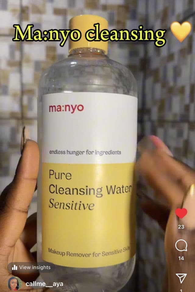 manyo Pure Enzyme Cleansing Water review photo by AyaO