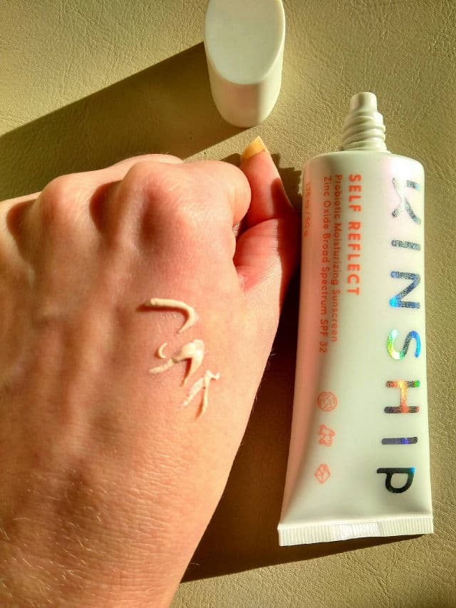 Kinship Self Reflect Probiotic Moisturizing Sunscreen Zinc Oxide SPF 32 review photo by KFan