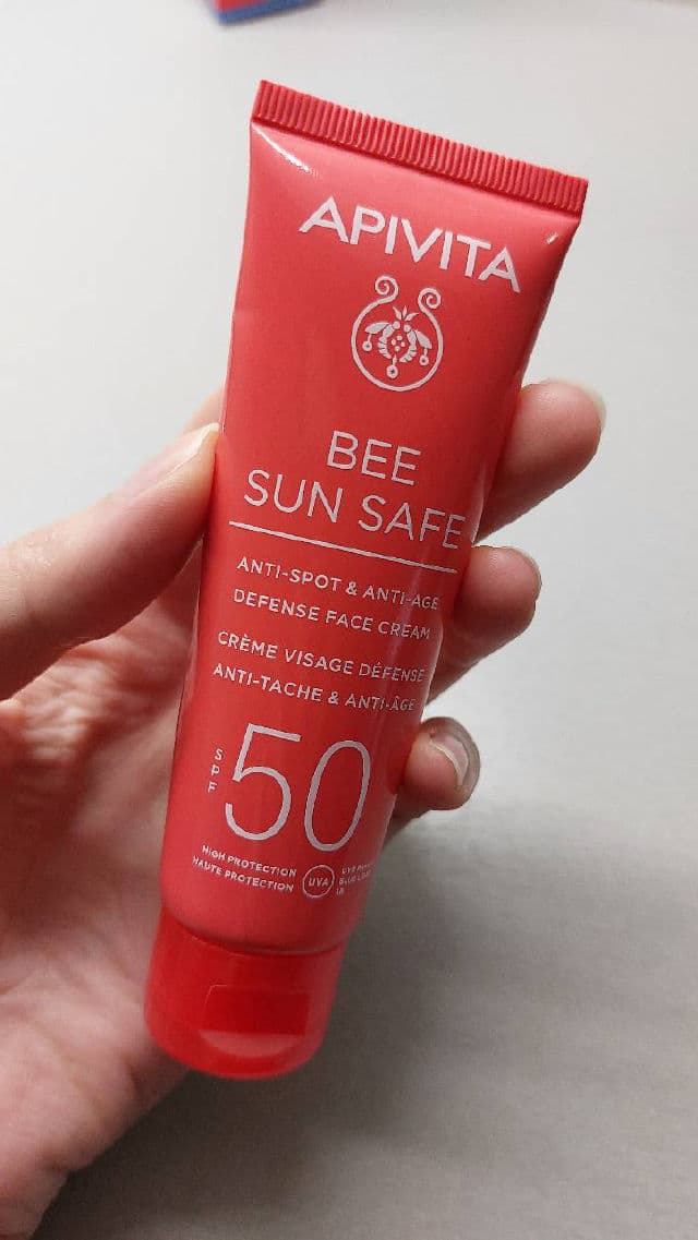 Apivita Bee Sun Safe Anti-Spot & Anti-Age Defense Face Cream SPF50 review photo by RedMarine28