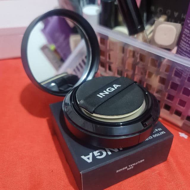 INGA Cover Fitting Tattoo Cushion SPF35 PA++ - Neutral Beige review photo by narynnx