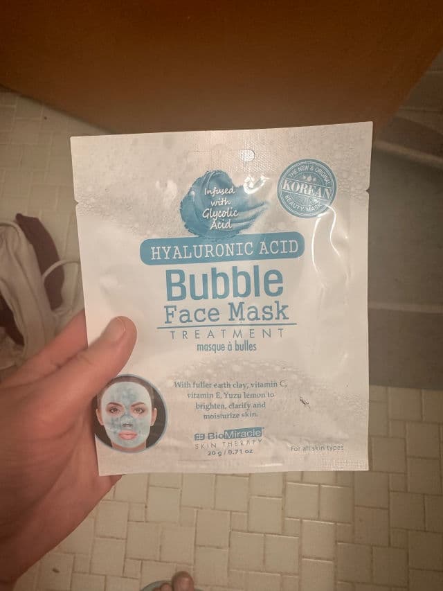 Bio Miracle Hyaluronic Acid Bubble Face Mask review photo by sav419
