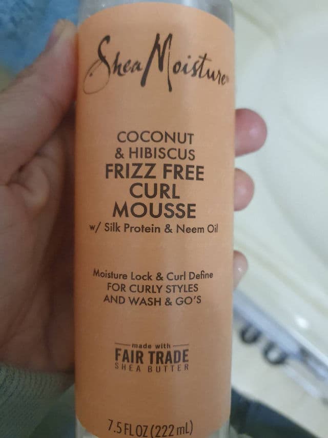 SheaMoisture Coconut & Hibiscus Frizz-Free Curl Mousse review photo by Manilaa