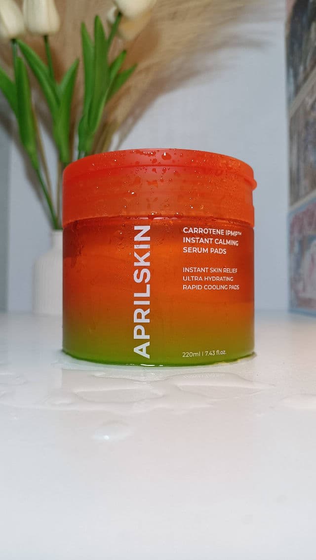 APRIL SKIN Carrotene IPMP Instant Calming Serum Pads review photo by Annejhieee