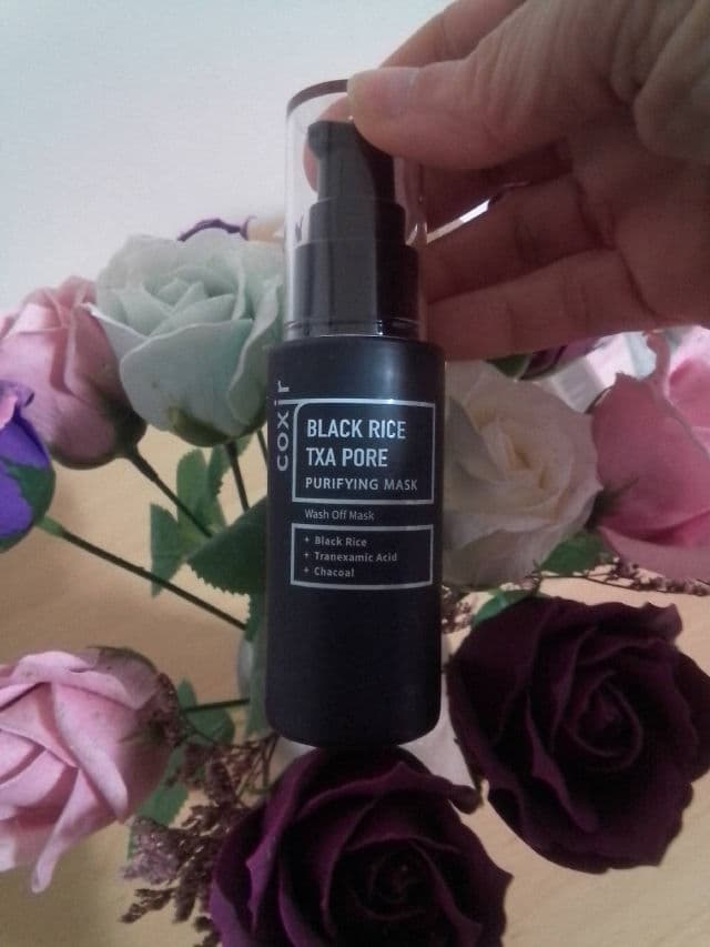 Coxir Black Rice TXA Pore Purifying Mask review photo by Janete