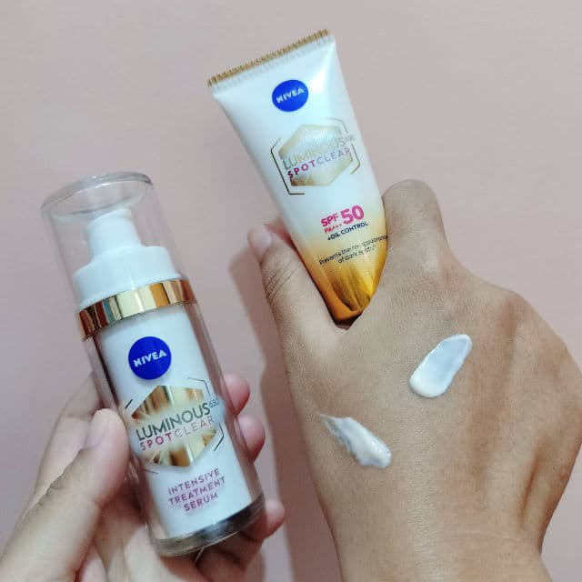 Nivea Sun Spot Control Luminous 630 Sun Fluid SPF 50+ review photo by Ghina