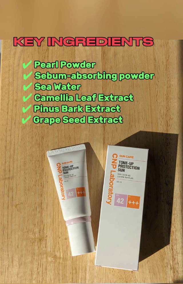 CNP Laboratory Tone Up Protection Sun SPF42 PA+++ review photo by YencyWood